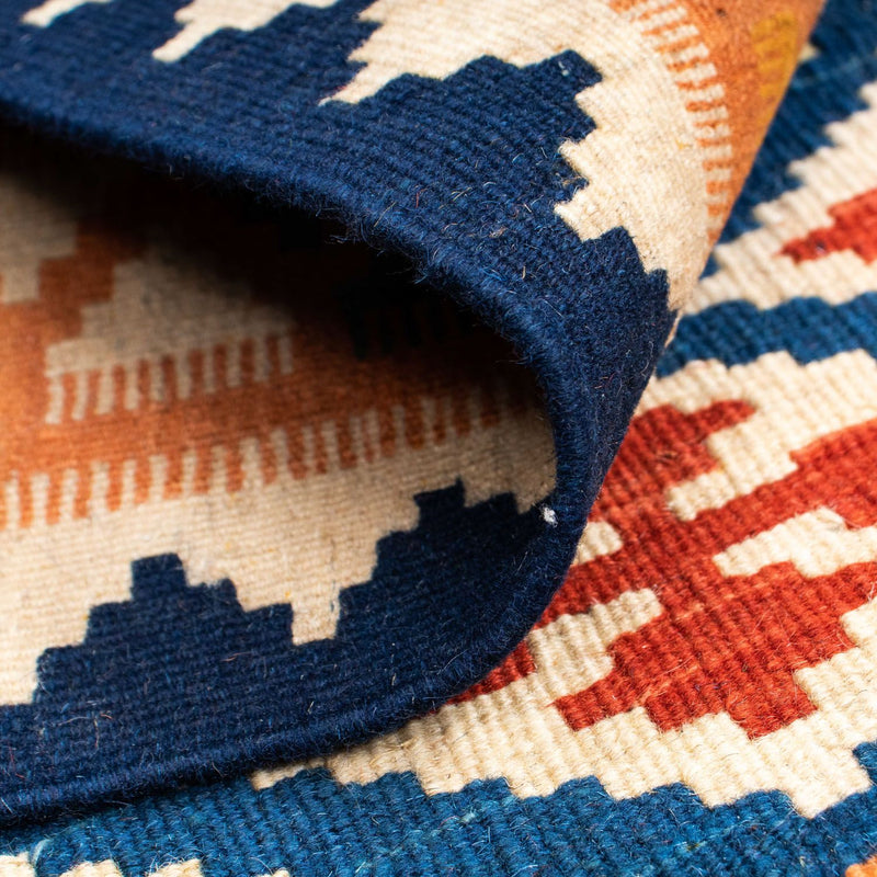 Kelim tapijt - Oosters - 156 x 110 cm - blauw