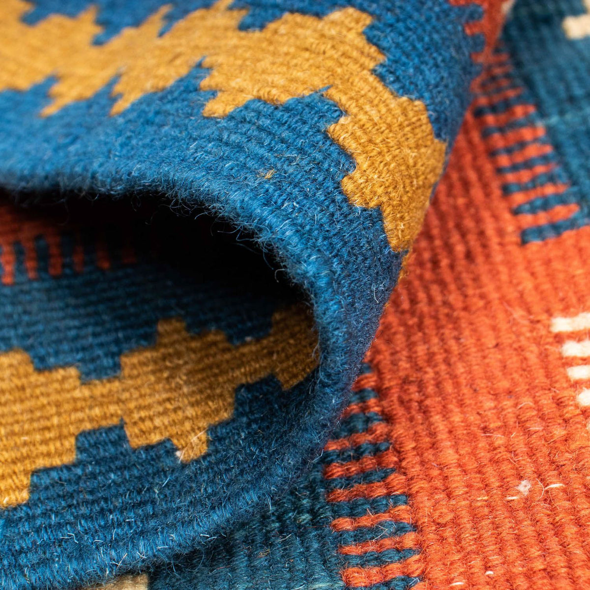 Kelim tapijt - Oosters - 145 x 100 cm - blauw