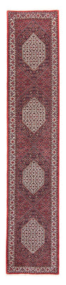 Loper Perzisch tapijt - Bijar - 415 x 82 cm - donkerrood