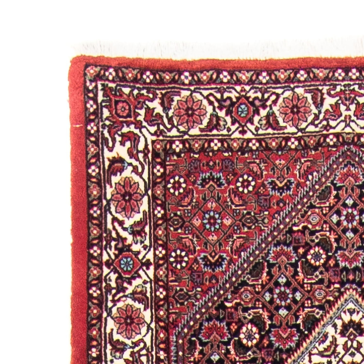 Loper Perzisch tapijt - Bijar - 415 x 82 cm - donkerrood