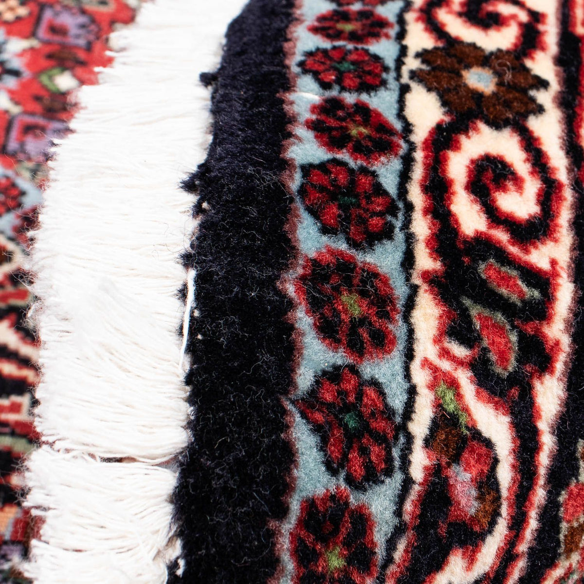 Perzisch tapijt - Bijar rond  - 200 x 200 cm - donkerrood