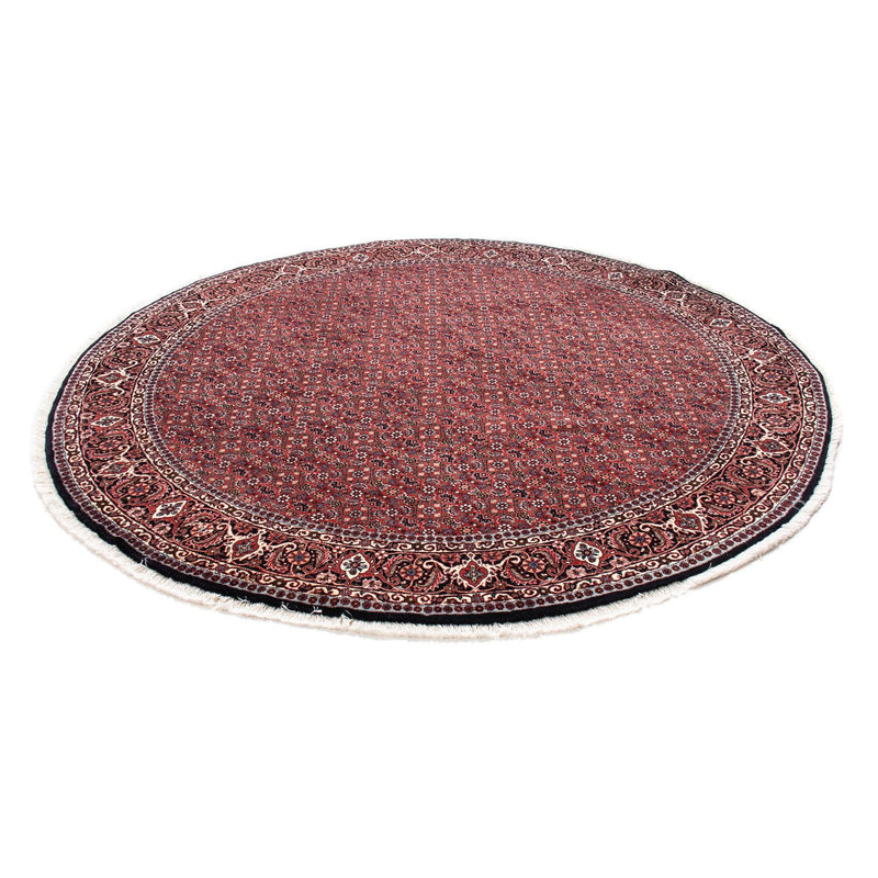 Perzisch tapijt - Bijar rond  - 200 x 200 cm - donkerrood
