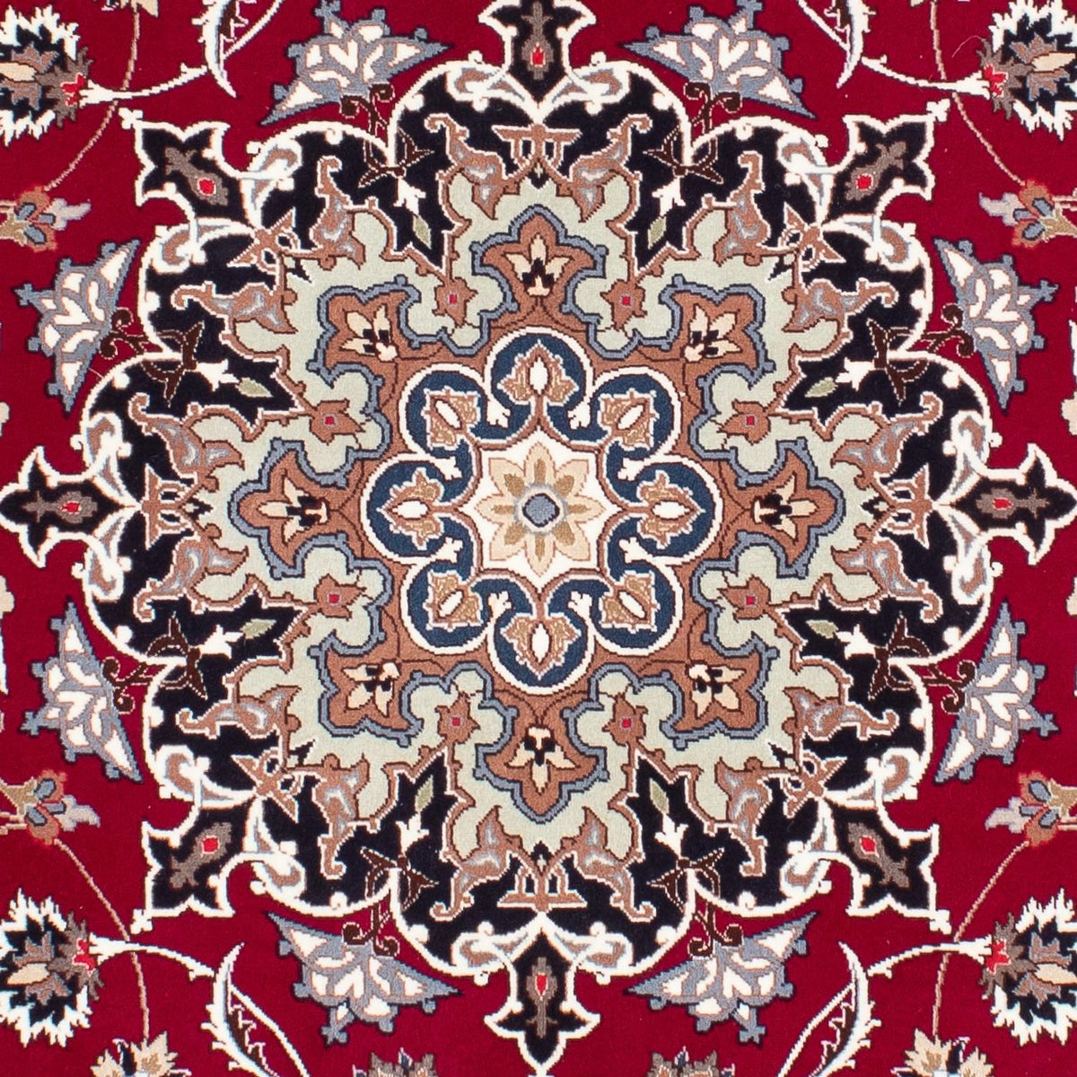 Perzisch tapijt - Tabriz - Royal - 198 x 154 cm - donkerrood