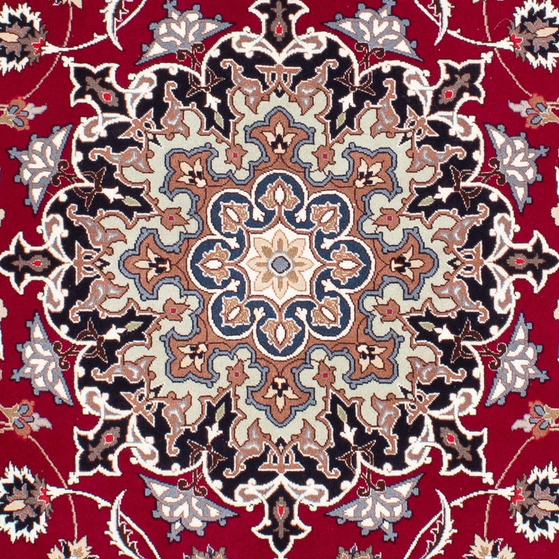 Perzisch tapijt - Tabriz - Royal - 198 x 154 cm - donkerrood