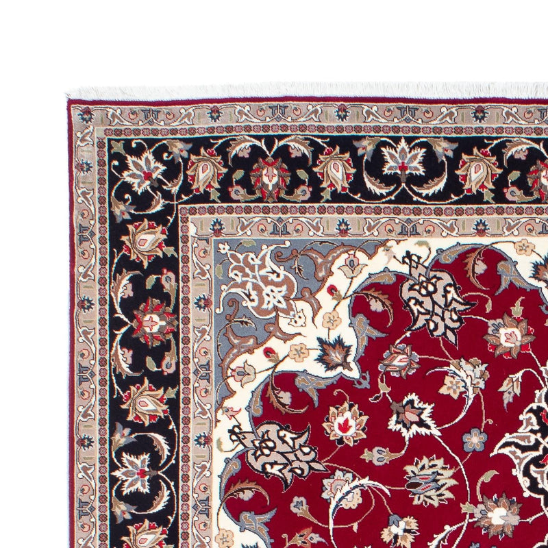 Perzisch tapijt - Tabriz - Royal - 198 x 154 cm - donkerrood