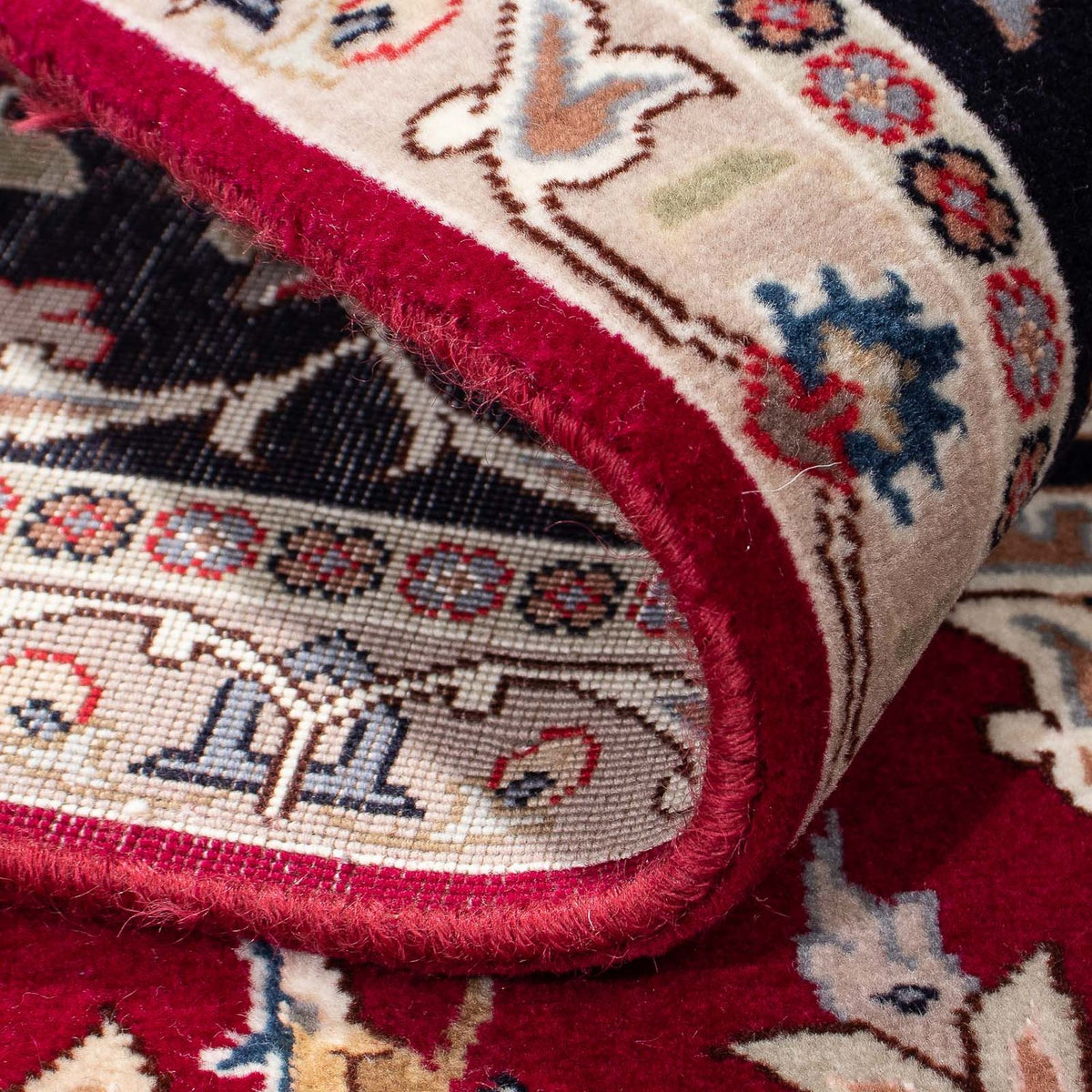 Perzisch tapijt - Tabriz - Royal - 198 x 154 cm - donkerrood