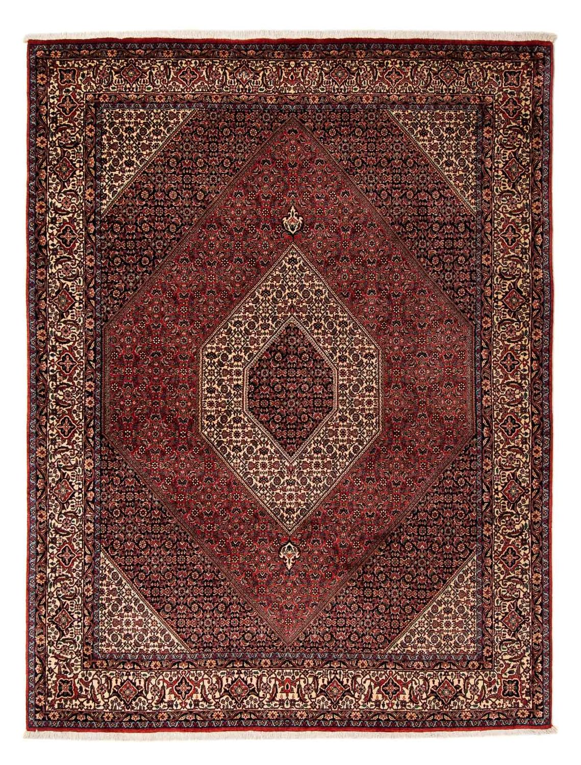 Perzisch tapijt - Bijar - 259 x 201 cm - donkerrood