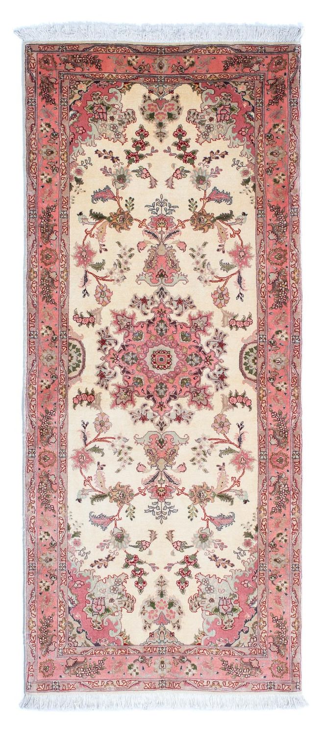 Loper Perzisch tapijt - Tabriz - Royal - 198 x 83 cm - beige