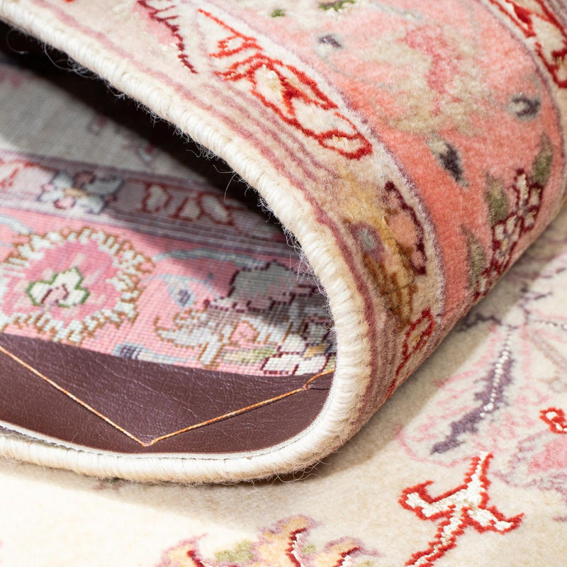 Loper Perzisch tapijt - Tabriz - Royal - 198 x 83 cm - beige