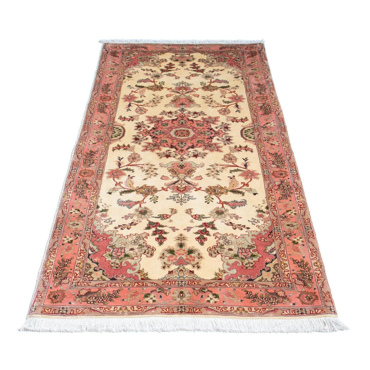 Loper Perzisch tapijt - Tabriz - Royal - 198 x 83 cm - beige