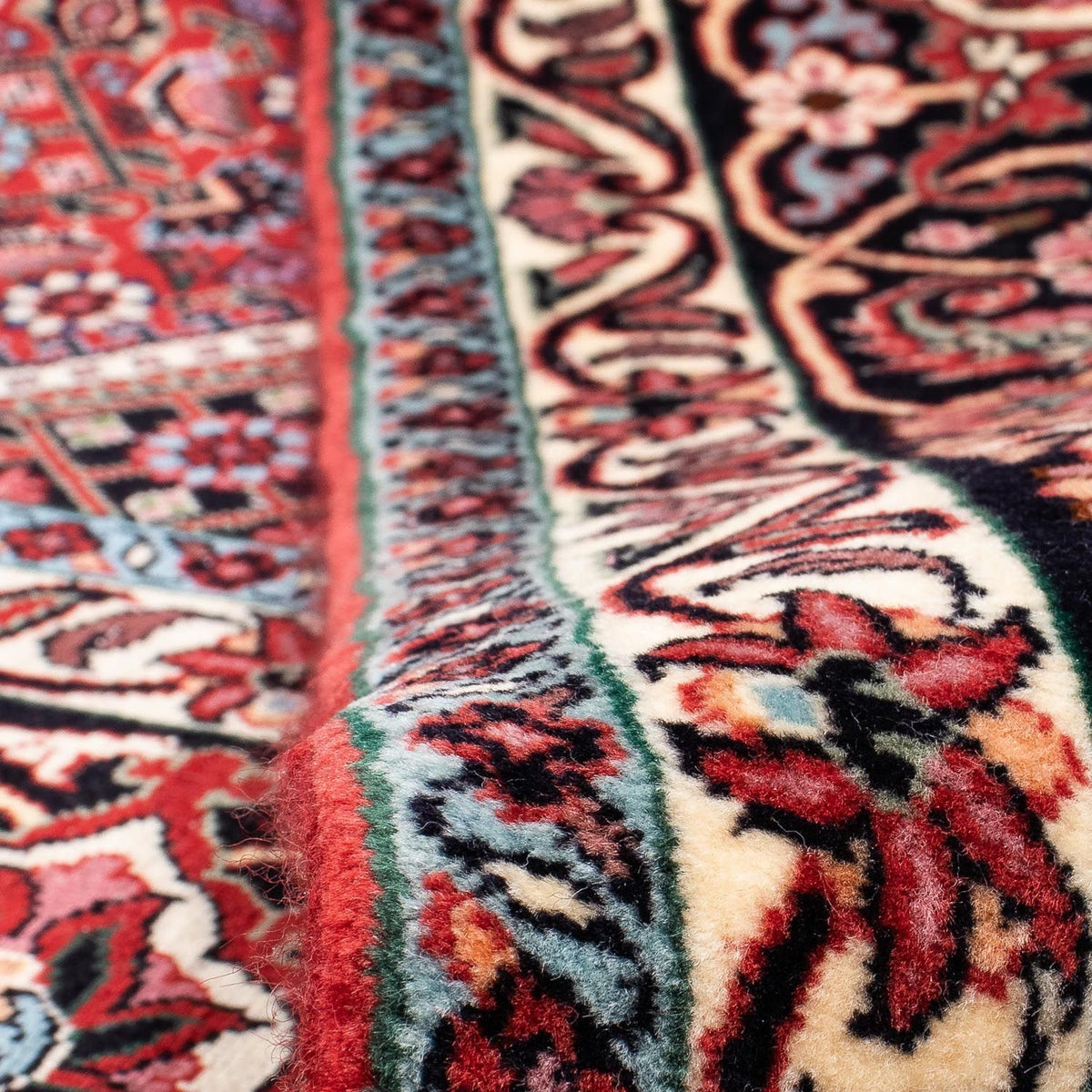 Perzisch tapijt - Bijar - 295 x 253 cm - donkerrood