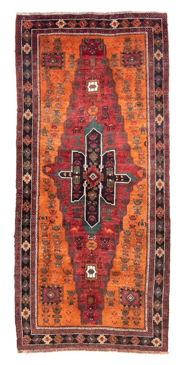 Loper Perzisch Tapijt - Nomadisch - 220 x 104 cm - oranje