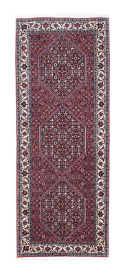 Loper Perzisch tapijt - Bijar - 198 x 73 cm - donkerrood