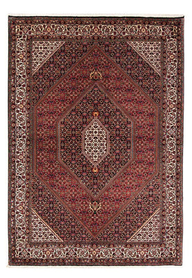 Perzisch tapijt - Bijar - 232 x 168 cm - donkerrood