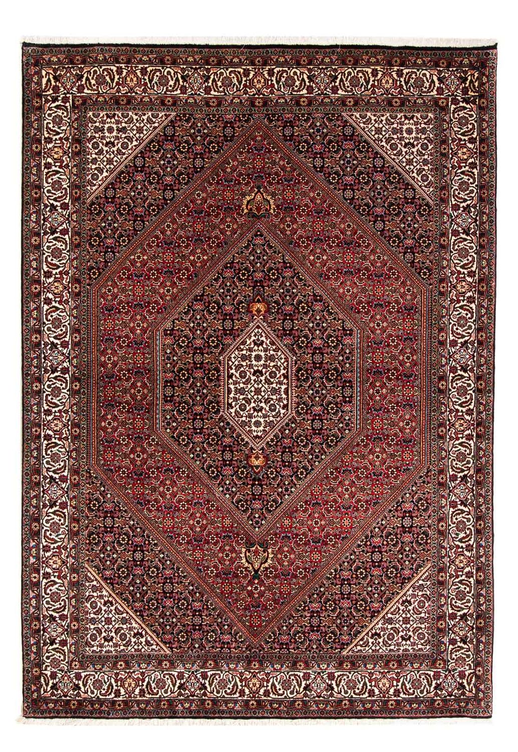Perzisch tapijt - Bijar - 232 x 168 cm - donkerrood
