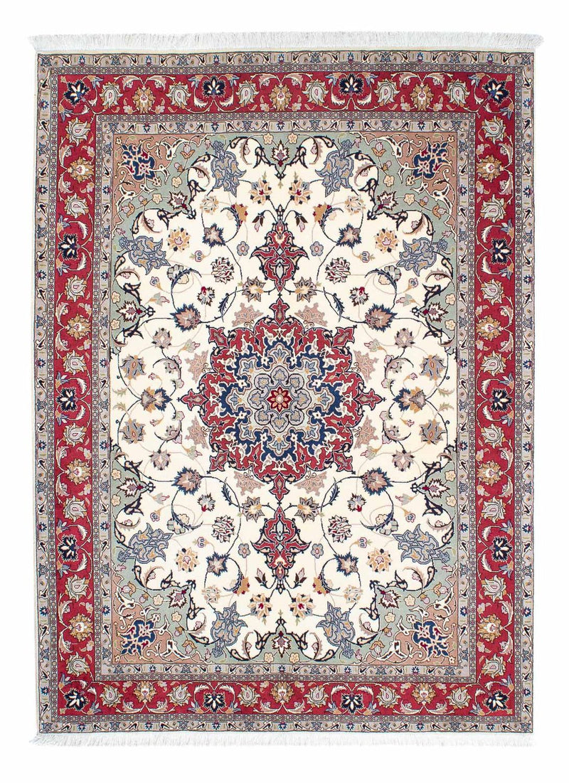 Perzisch tapijt - Tabriz - Royal - 206 x 154 cm - beige