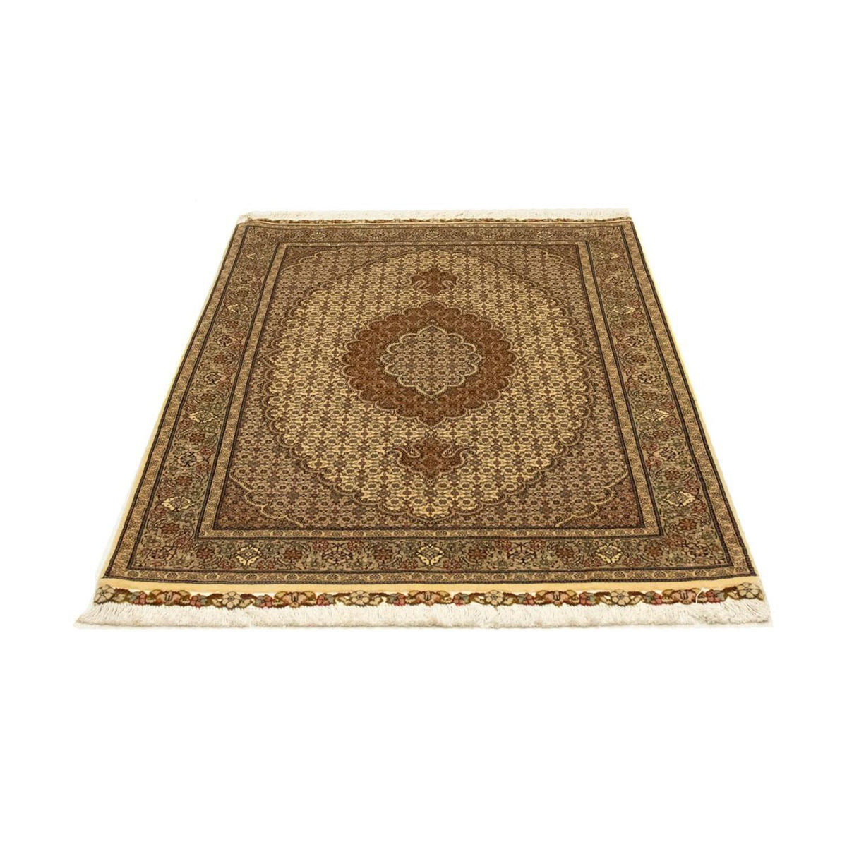 Perzisch tapijt - Tabriz - Royal - 154 x 106 cm - beige