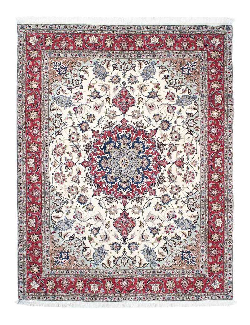 Perzisch tapijt - Tabriz - Royal - 202 x 156 cm - beige