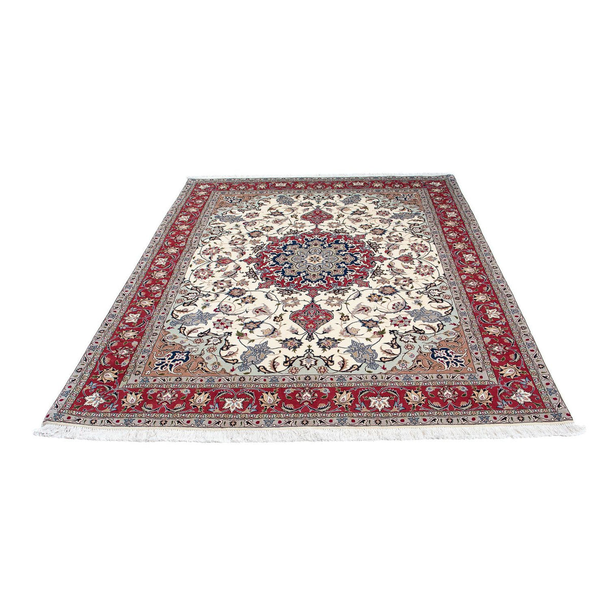 Perzisch tapijt - Tabriz - Royal - 202 x 156 cm - beige