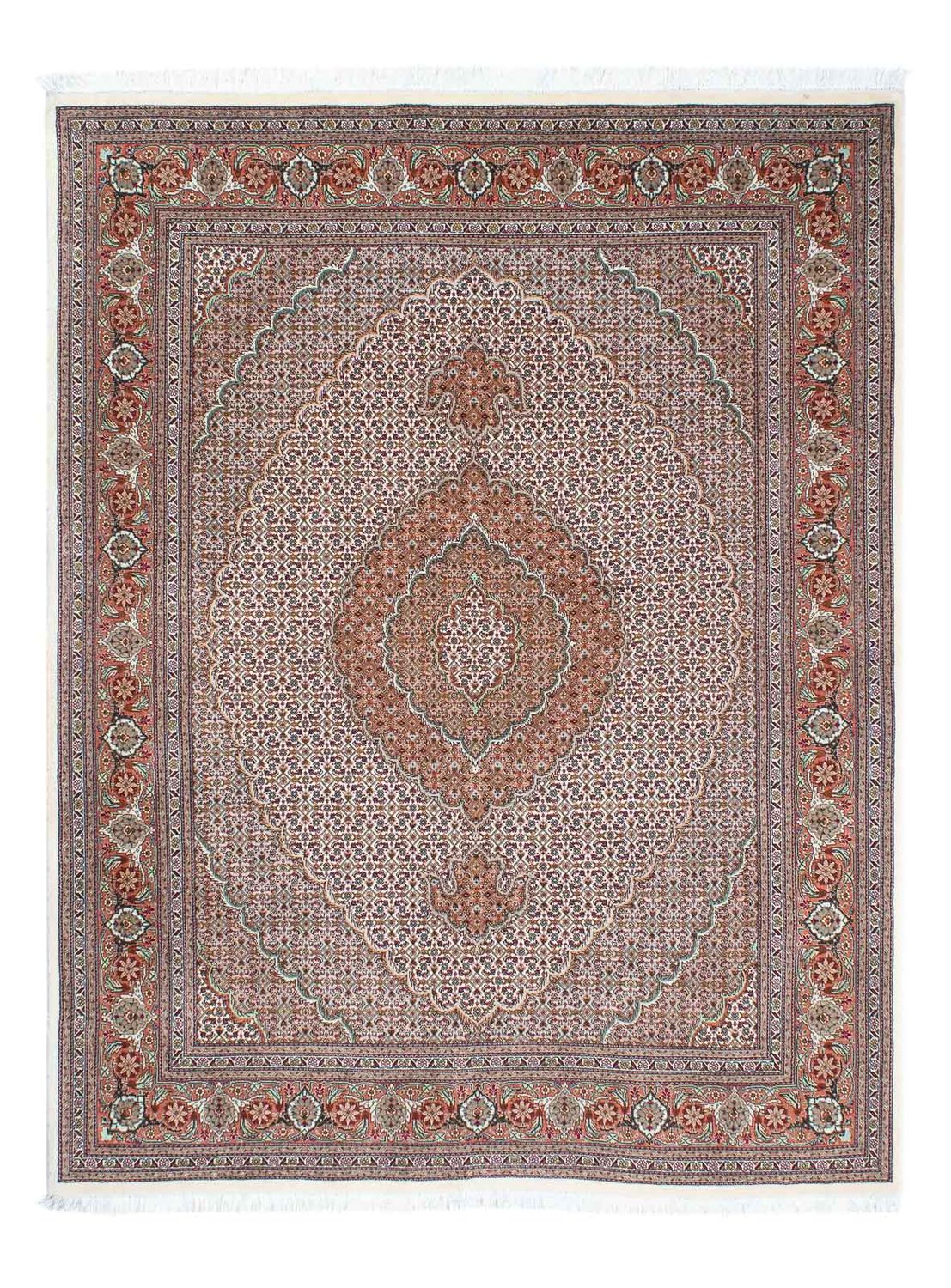 Perzisch tapijt - Tabriz - 203 x 153 cm - beige