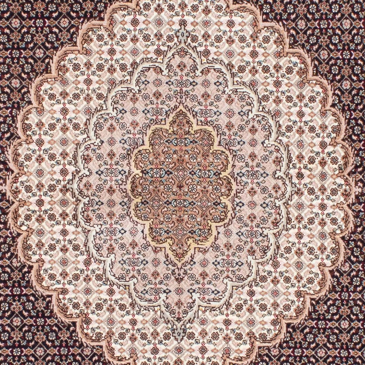 Perzisch tapijt - Tabriz - 187 x 150 cm - lichtbruin