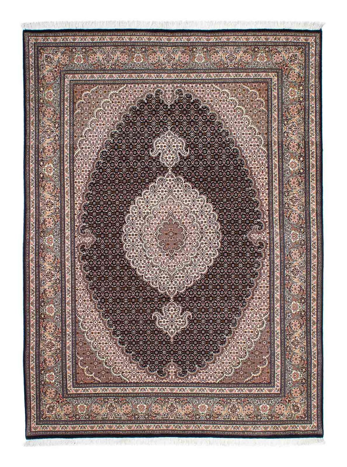 Perzisch tapijt - Tabriz - Royal - 208 x 150 cm - lichtbruin