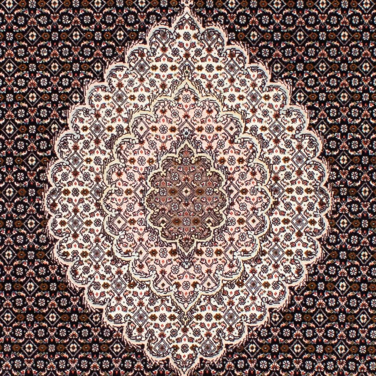 Perzisch tapijt - Tabriz - Royal - 208 x 150 cm - lichtbruin