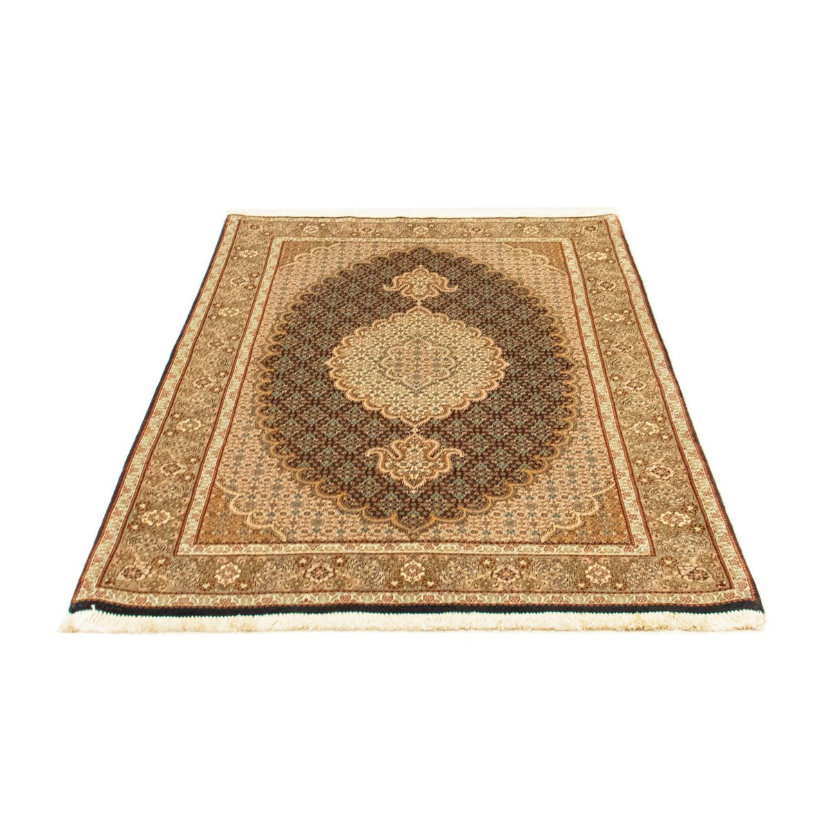 Perzisch tapijt - Tabriz - Royal - 155 x 102 cm - donkerblauw