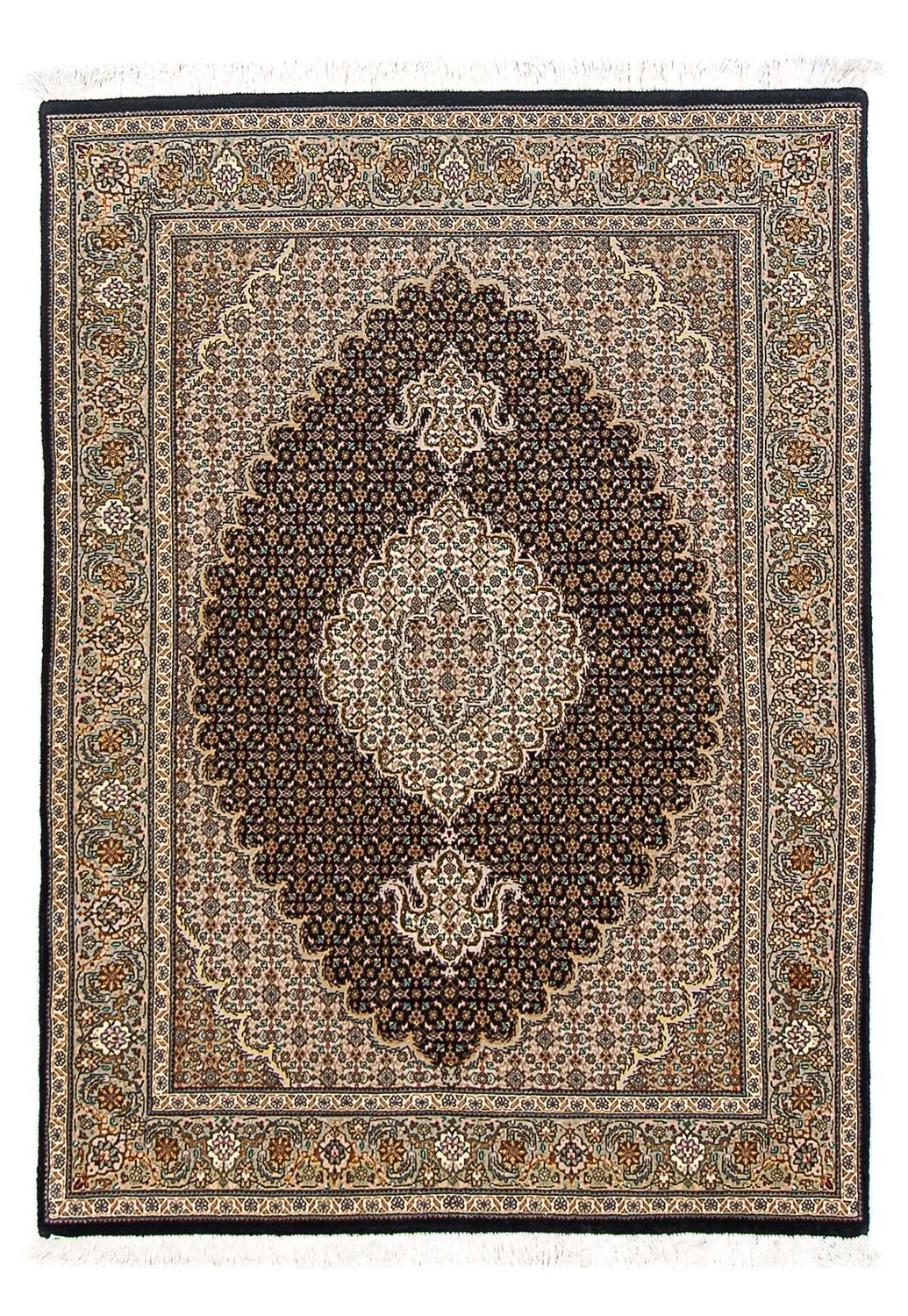 Perzisch tapijt - Tabriz - Royal - 148 x 100 cm - donkerblauw