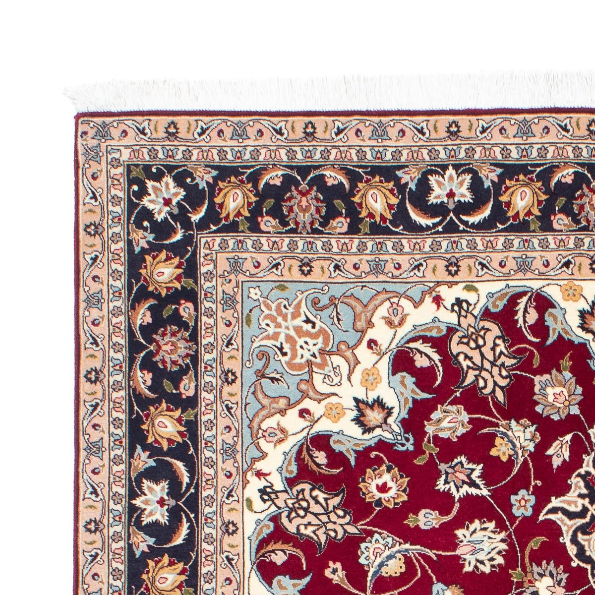 Perzisch tapijt - Tabriz - Royal - 207 x 153 cm - donkerrood