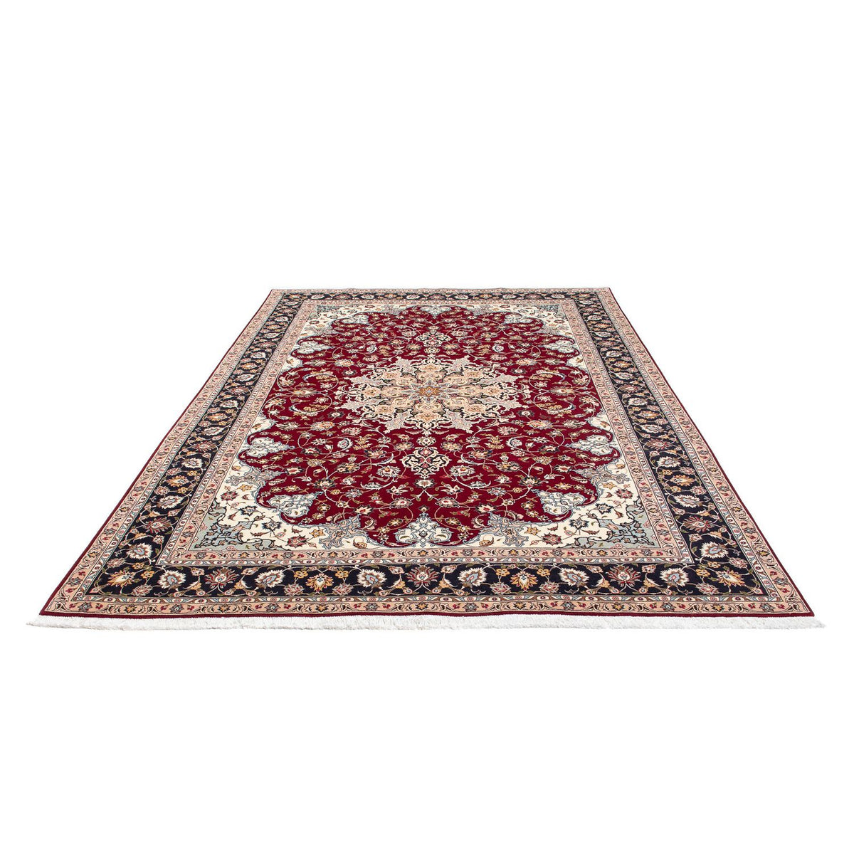Perzisch tapijt - Tabriz - Royal - 302 x 203 cm - donkerrood
