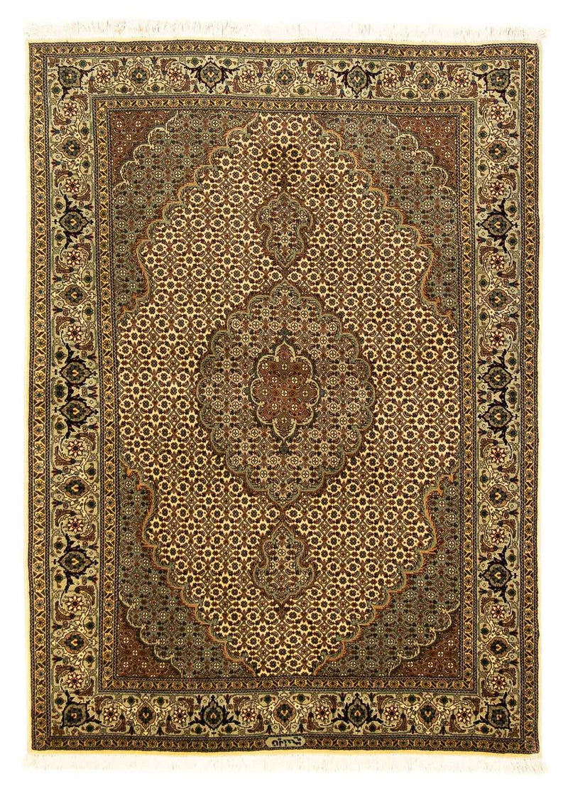 Perzisch tapijt - Tabriz - Royal - 155 x 105 cm - beige