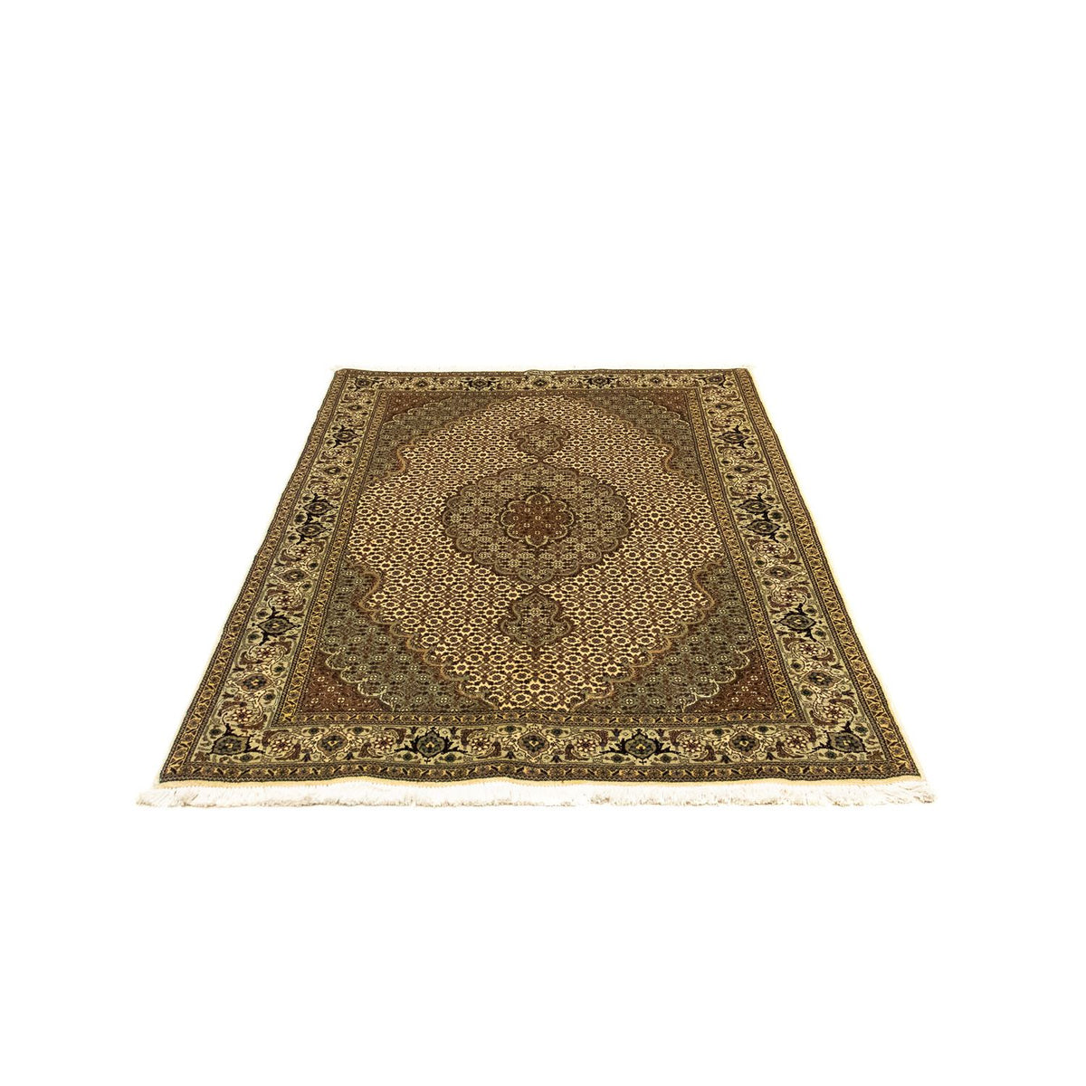 Perzisch tapijt - Tabriz - Royal - 155 x 105 cm - beige
