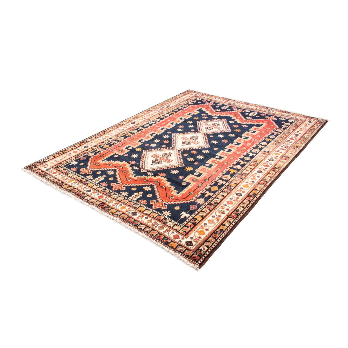 Perzisch Tapijt - Nomadisch - 207 x 158 cm - donkerblauw