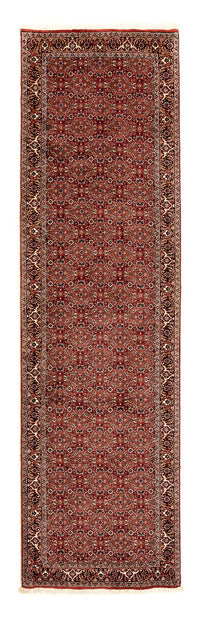 Loper Perzisch tapijt - Bijar - 296 x 81 cm - donkerrood