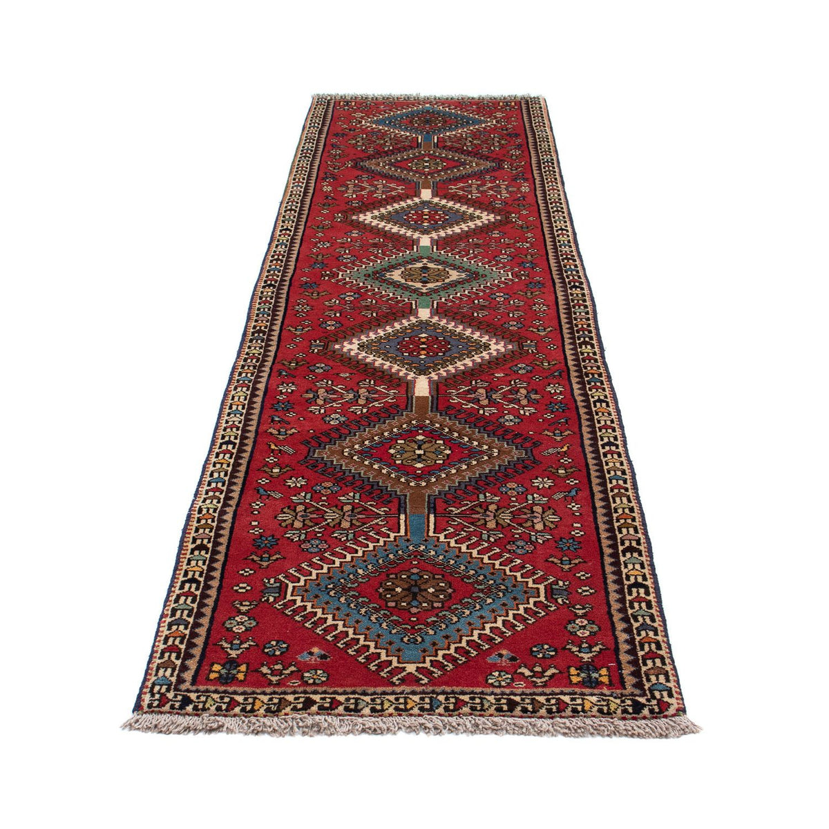 Loper Perzisch Tapijt - Nomadisch - 281 x 75 cm - rood
