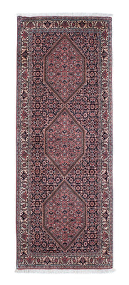 Loper Perzisch tapijt - Bijar - 202 x 75 cm - donkerblauw