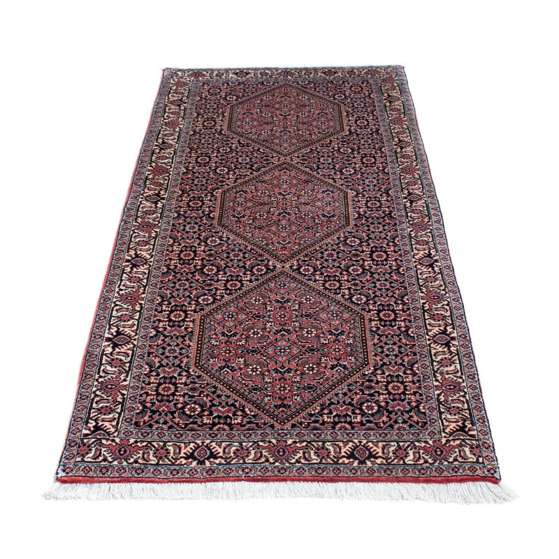 Loper Perzisch tapijt - Bijar - 202 x 75 cm - donkerblauw