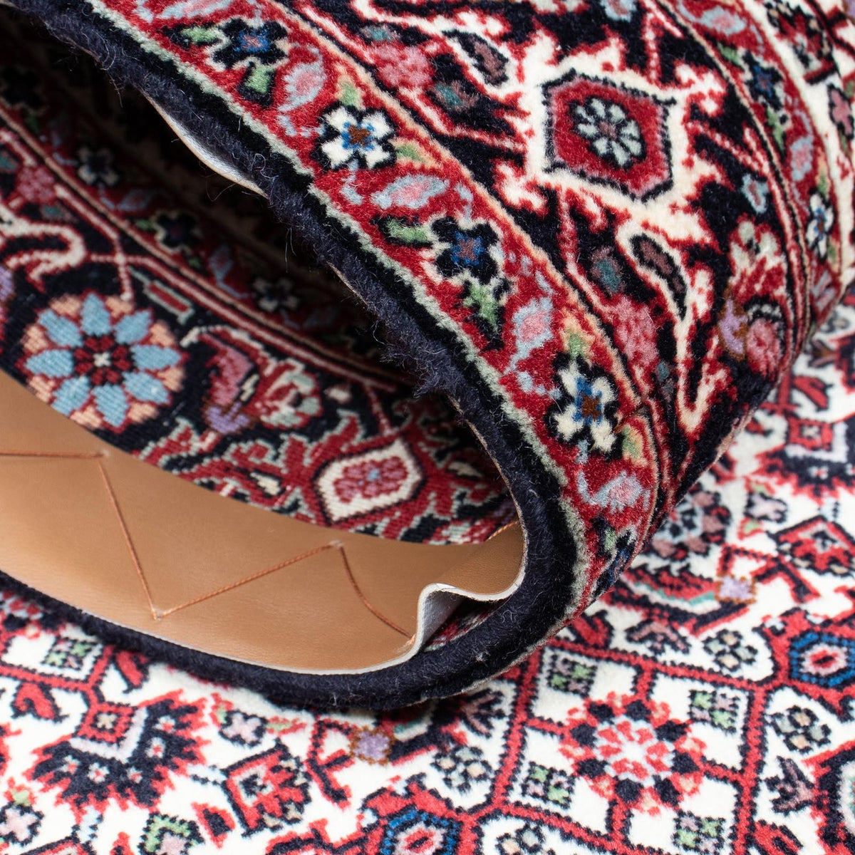 Loper Perzisch tapijt - Bijar - 189 x 82 cm - beige