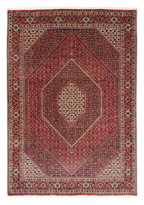 Perzisch tapijt - Bijar - 233 x 169 cm - donkerrood
