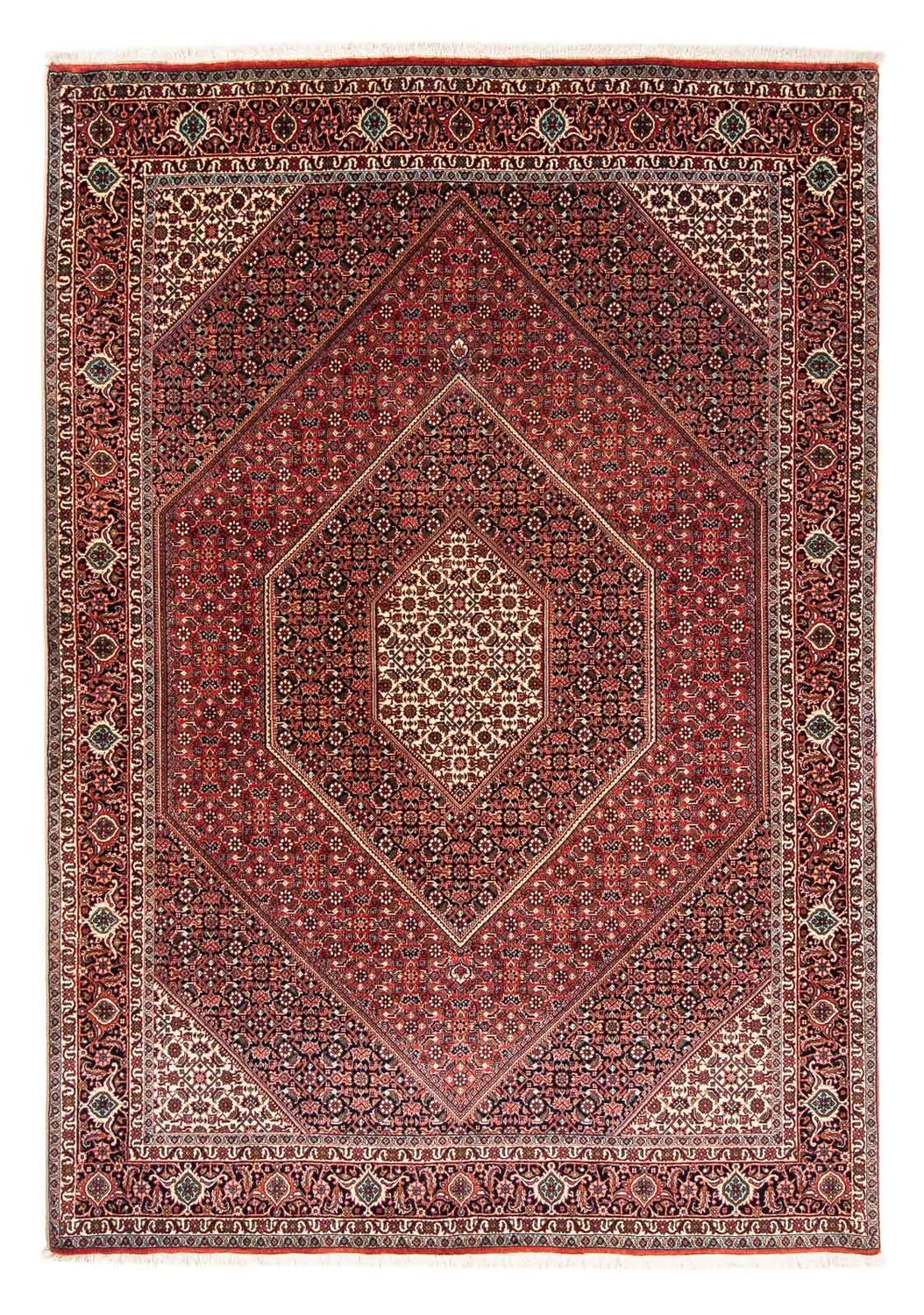 Perzisch tapijt - Bijar - 233 x 169 cm - donkerrood