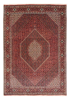 Perzisch tapijt - Bijar - 233 x 169 cm - donkerrood