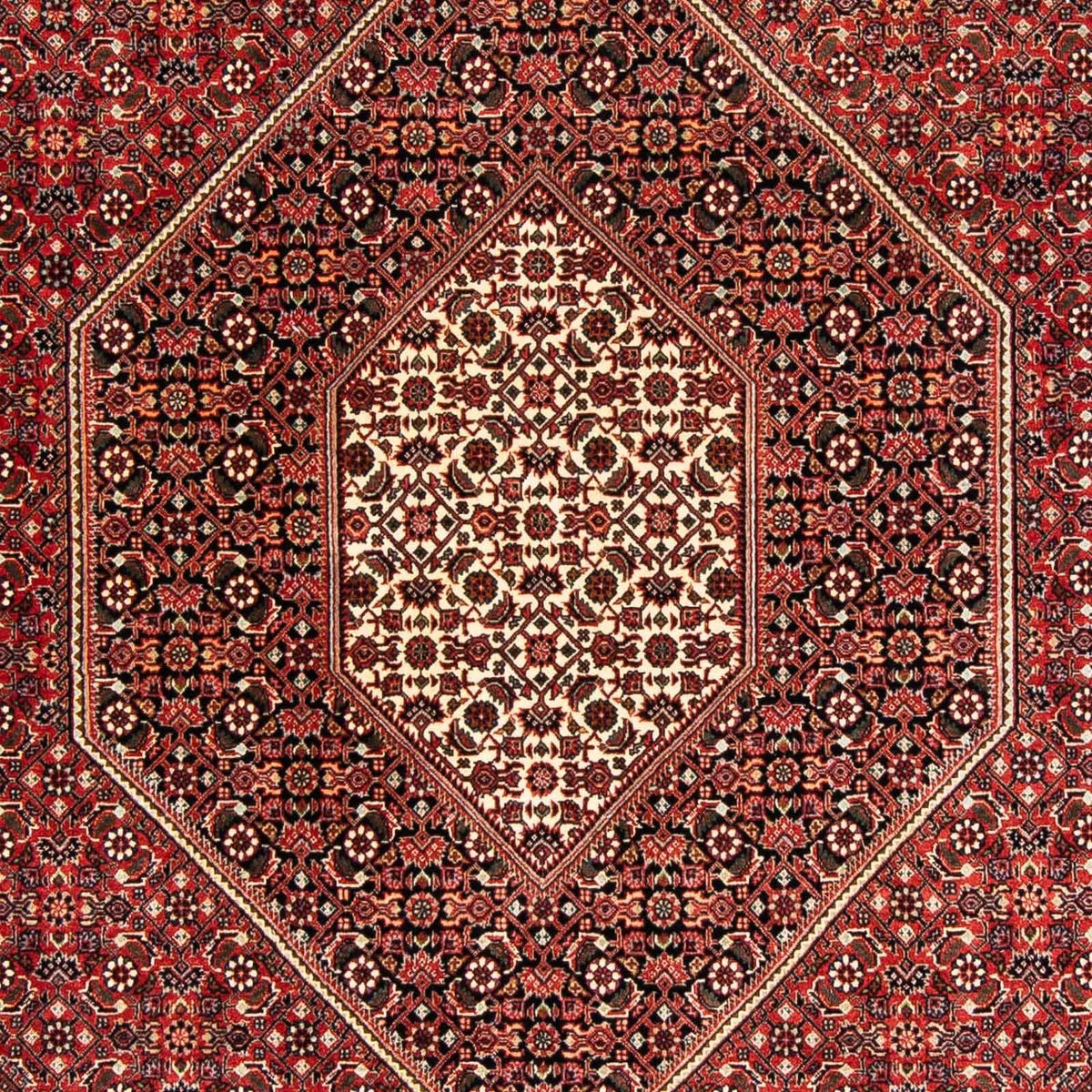 Perzisch tapijt - Bijar - 233 x 169 cm - donkerrood