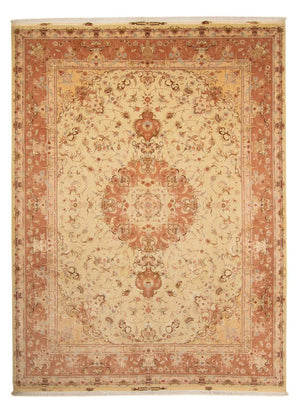 Perzisch tapijt - Tabriz - Royal - 400 x 303 cm - lichtbruin