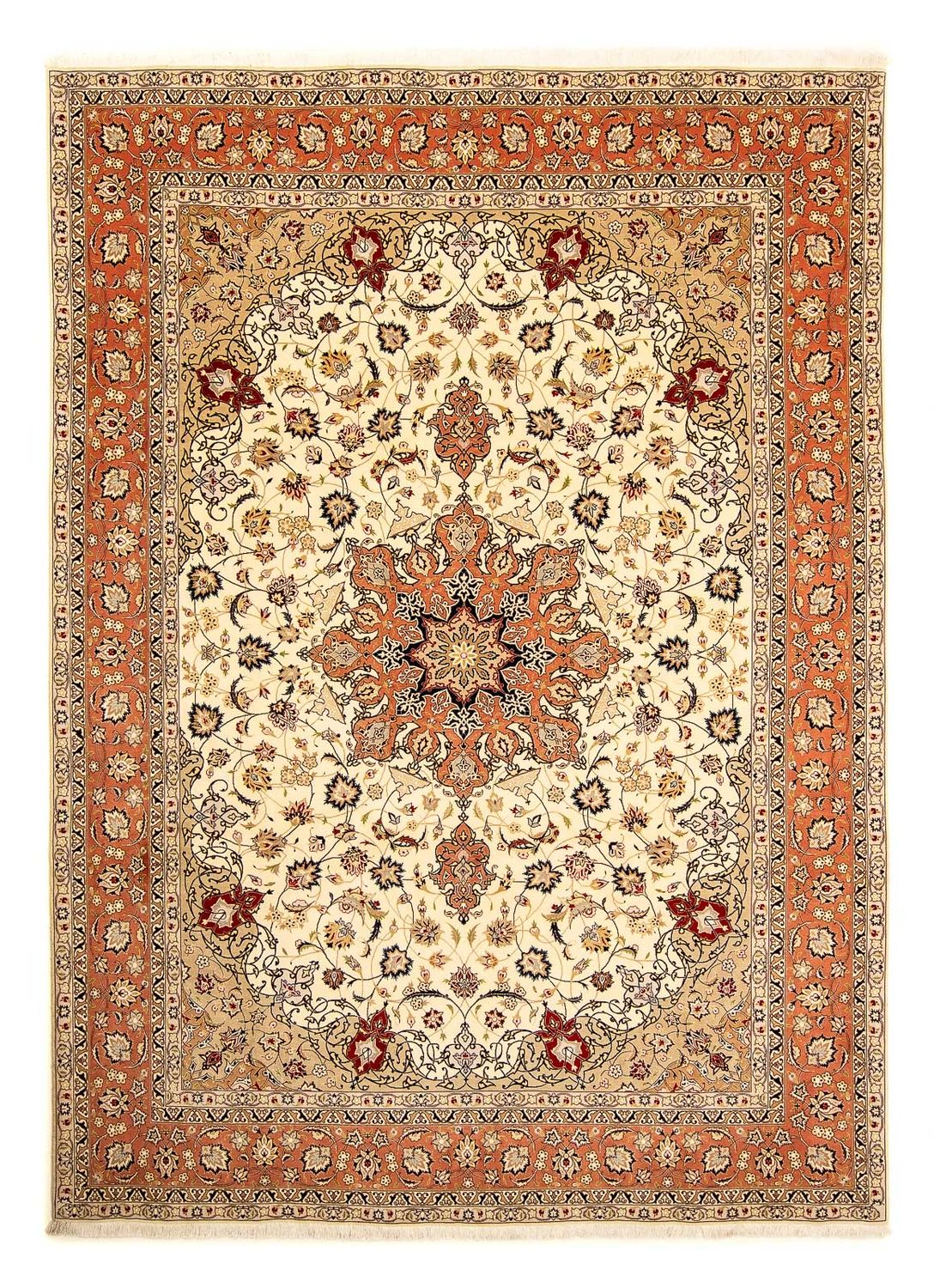 Perzisch tapijt - Tabriz - Royal - 345 x 253 cm - beige