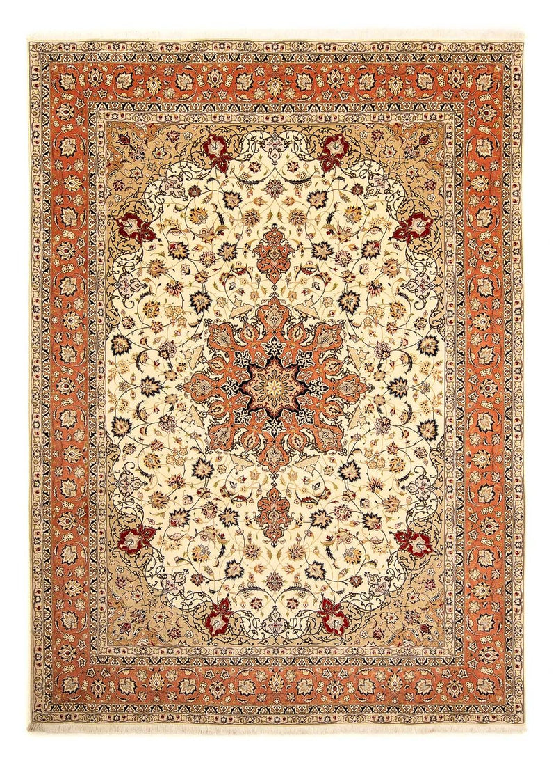 Perzisch tapijt - Tabriz - Royal - 345 x 253 cm - beige
