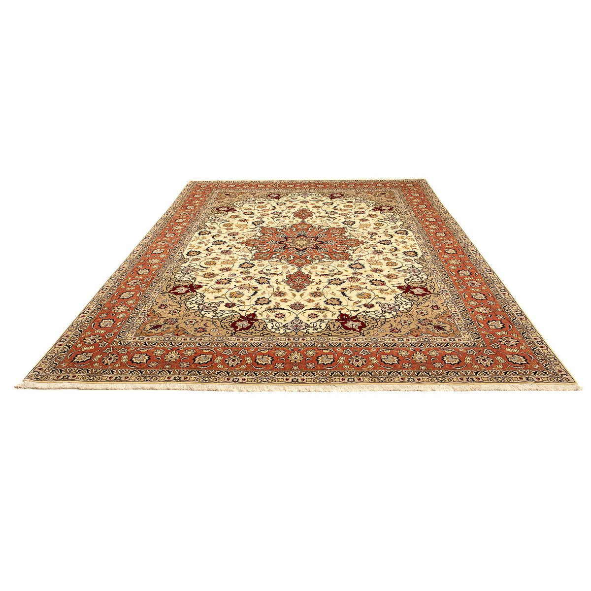 Perzisch tapijt - Tabriz - Royal - 345 x 253 cm - beige