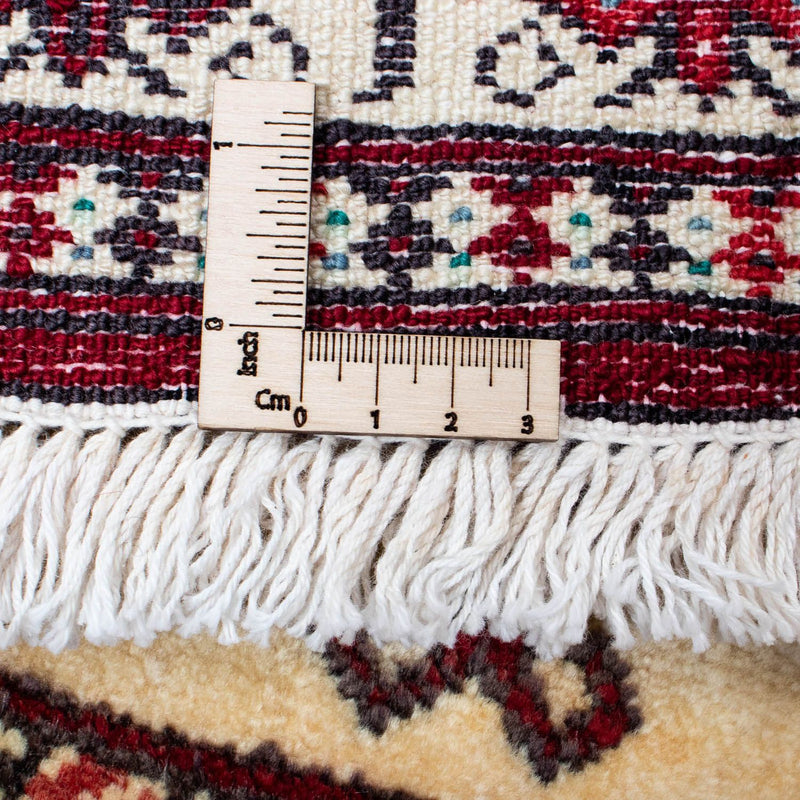 Turkaman tapijt - 133 x 92 cm - donkerrood