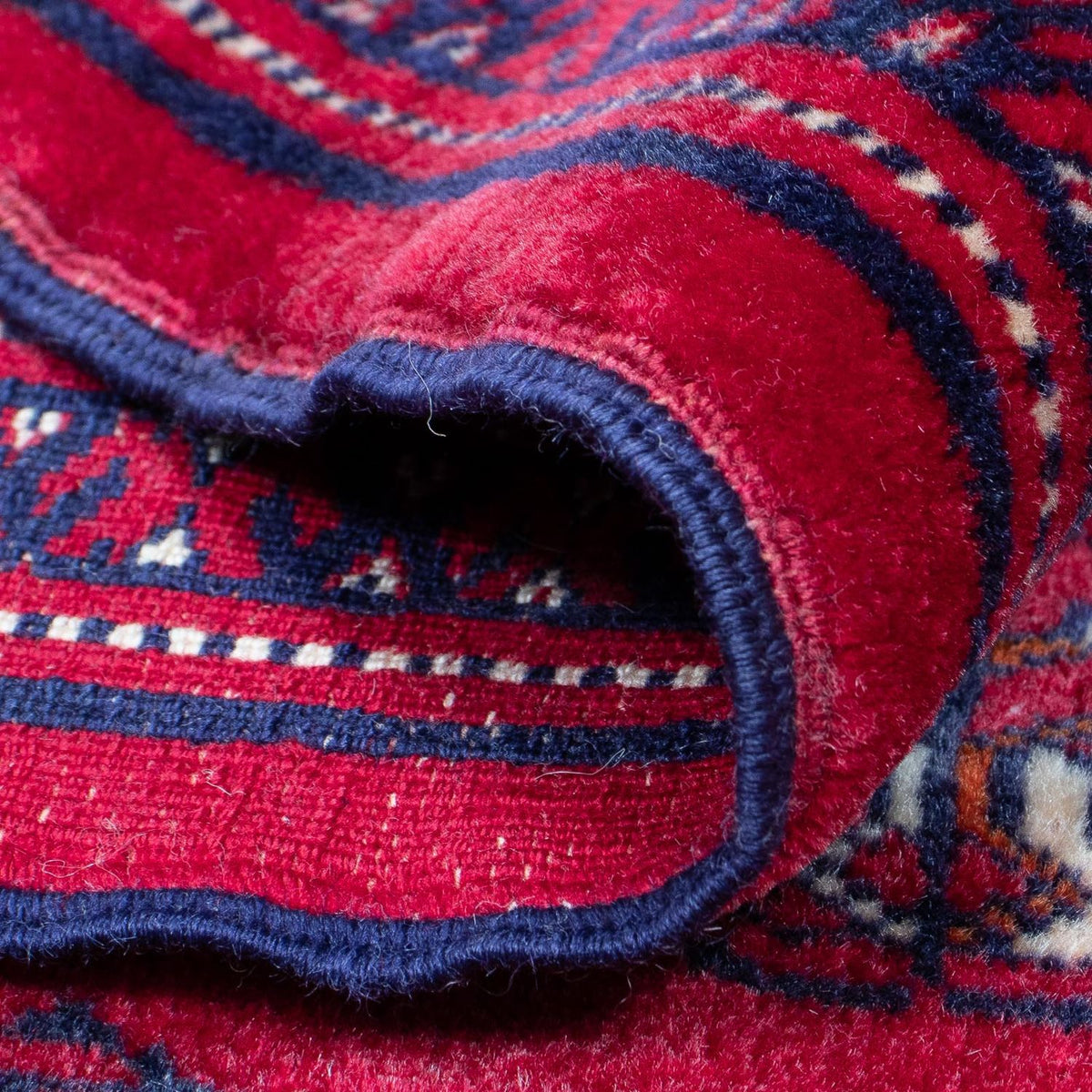 Turkaman tapijt - 300 x 228 cm - donkerrood