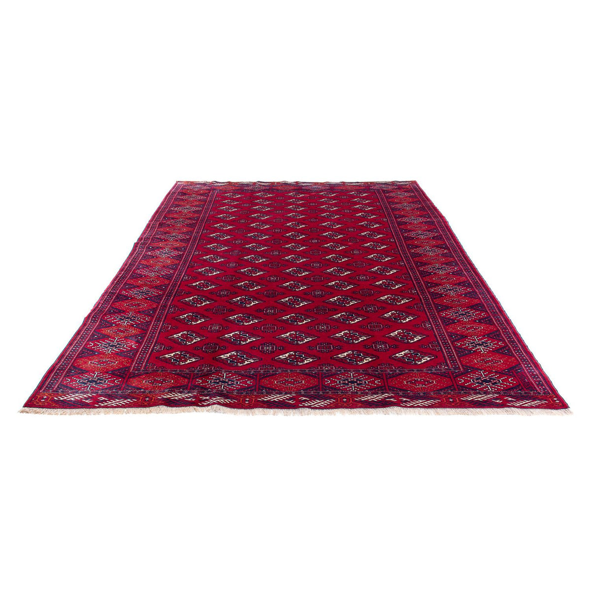 Turkaman tapijt - 300 x 228 cm - donkerrood